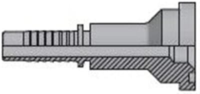 Vitillo SFL Crimp Fitting flange steel zinc/nickel - 3/4", 1/2", 3000psi