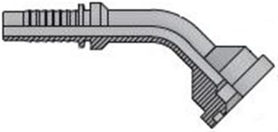 Vitillo SFL Crimp Fitting flange steel zinc/nickel - 5/8", 3/4", 3000psi, 45°