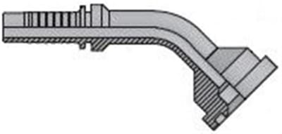 Vitillo SFS Crimp Fitting flange steel zinc/nickel - 1 1/2", 1 1/2", 6000psi, 45°