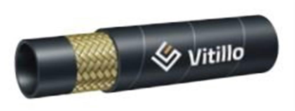 Vitillo Tekno 1SC Hydraulic hose 1-layer synthetic rubber/steel - 12.8mm, 1/2", 160bar, 8