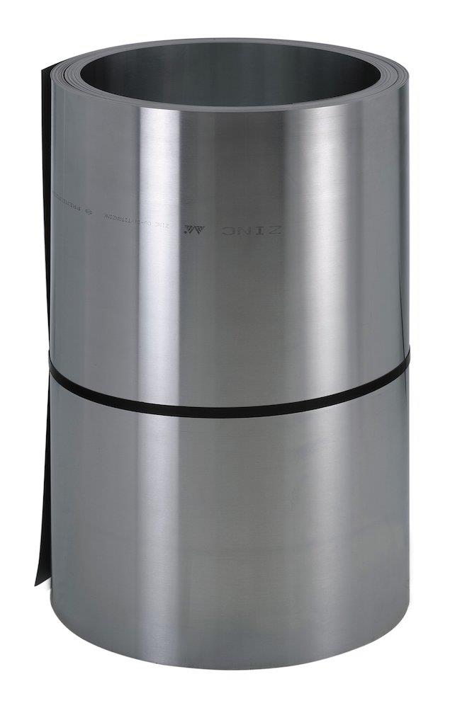 VMZINC Coil without foil zinc bright-rolled - 0,7mm, 30M, 670mm, 100kg