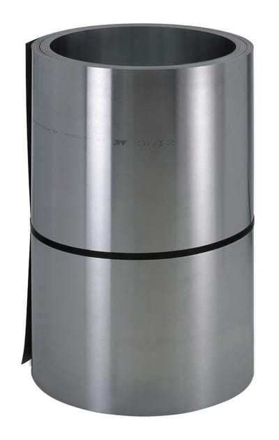 VMZINC Coil without foil zinc bright-rolled - 0,8mm, 294M, 570mm, 1000kg