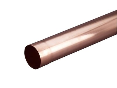 VMZINC Downpipe round copper - 87mm, 0,7mm, 3000mm