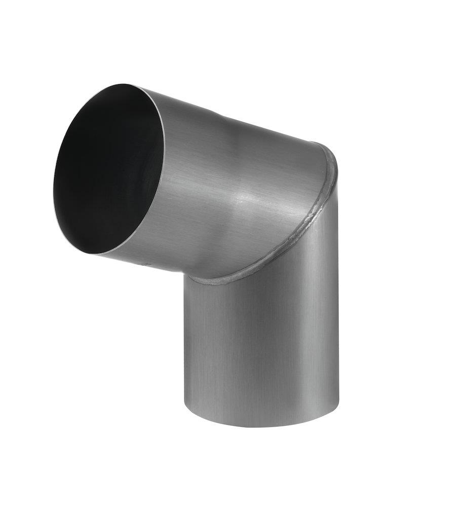 VMZINC Elbow Pipe forpatineret - 76mm, 70gr, Titanium zinc