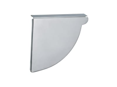 VMZINC End bottom 1/4 round bright left - 400mm, 14", Zinc
