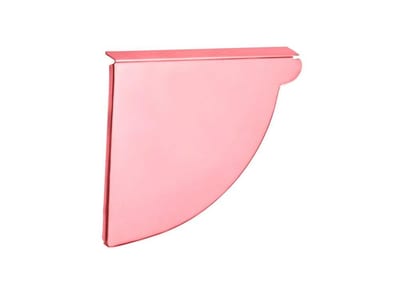 VMZINC End bottom copper 1/4 round left - 333mm, 12" 2050000135255