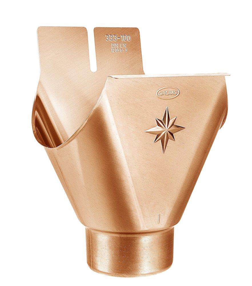 VMZINC Expansion Fitting copper 1/2 round - 76mm, 11, 280", 11"