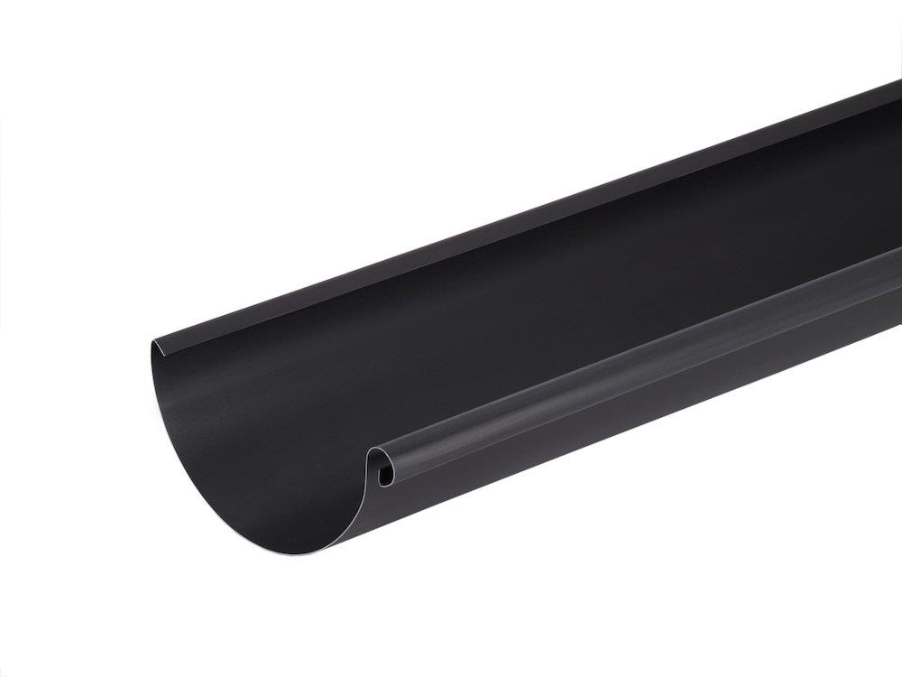VMZINC Gutter 1/2 round anthra - 333mm, 12", 3000mm, Zinc, 0,8mm