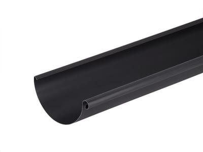 VMZINC Gutter 1/2 round anthra - 333mm, 12", 3000mm, Zinc, 0,8mm