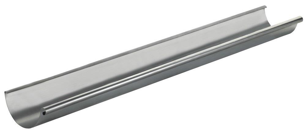 VMZINC Gutter 1/2 round bright - 280mm, 11", 3000mm, Zinc, 0,7mm