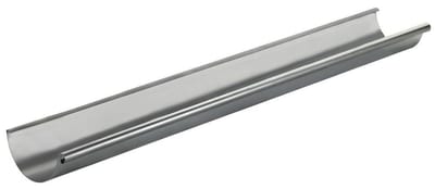 VMZINC Gutter 1/2 round bright - 280mm, 11", 4000mm, Zinc, 0,65mm