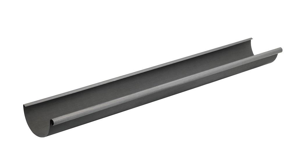 VMZINC Gutter 1/2 round quartz - 333mm, 12", 3000mm, Zinc, 0,7mm