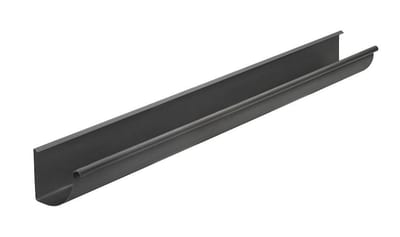 VMZINC Gutter 1/4 round anthra - 400mm, 14", 3000mm, Zinc, 0,8mm