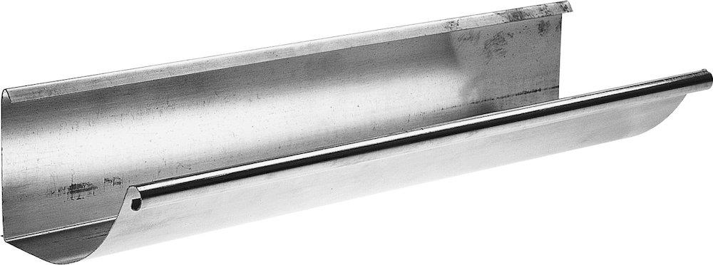 VMZINC Gutter 1/4 round bright - 333mm, 12", 3000mm, Zinc, 0,8mm