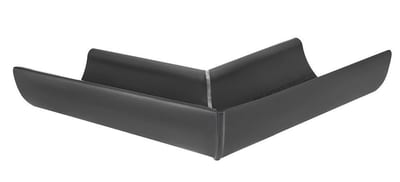 VMZINC Mitered Folded 1/2 round anthra internal - 280mm, 11", Zinc, 90°