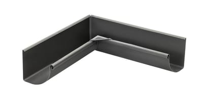 VMZINC Mitered Soldered 1/4 round anthra internal - 333mm, 12", Zinc, 90°