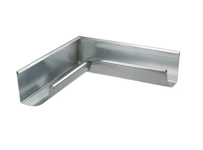 VMZINC Mitered Soldered 1/4 round bright internal - 400mm, 14", Zinc, 90°