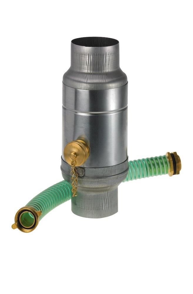 VMZINC Rainwater Collector with coupling bright - 87mm, Zinc