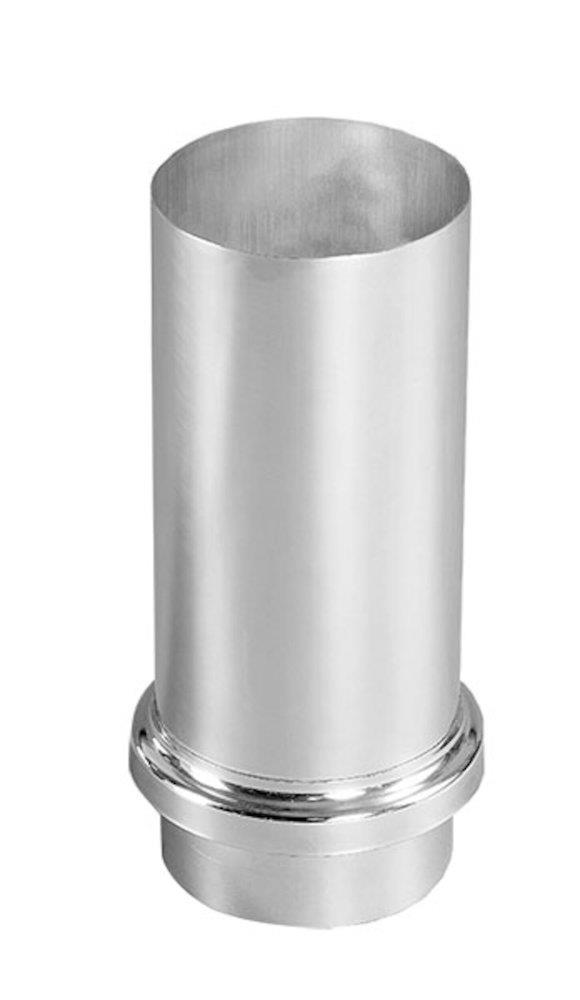 VMZINC Sliding Piece with basin collar bright - 100mm, Zinc