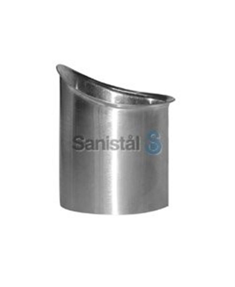 VMZINC Spout Piece 1/4 round bright - 400mm, 14", Zinc, 87mm