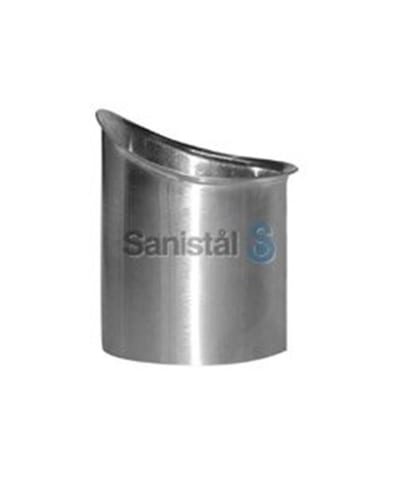 VMZINC Spout Piece 1/4 round bright - 400mm, 14", Zinc, 87mm