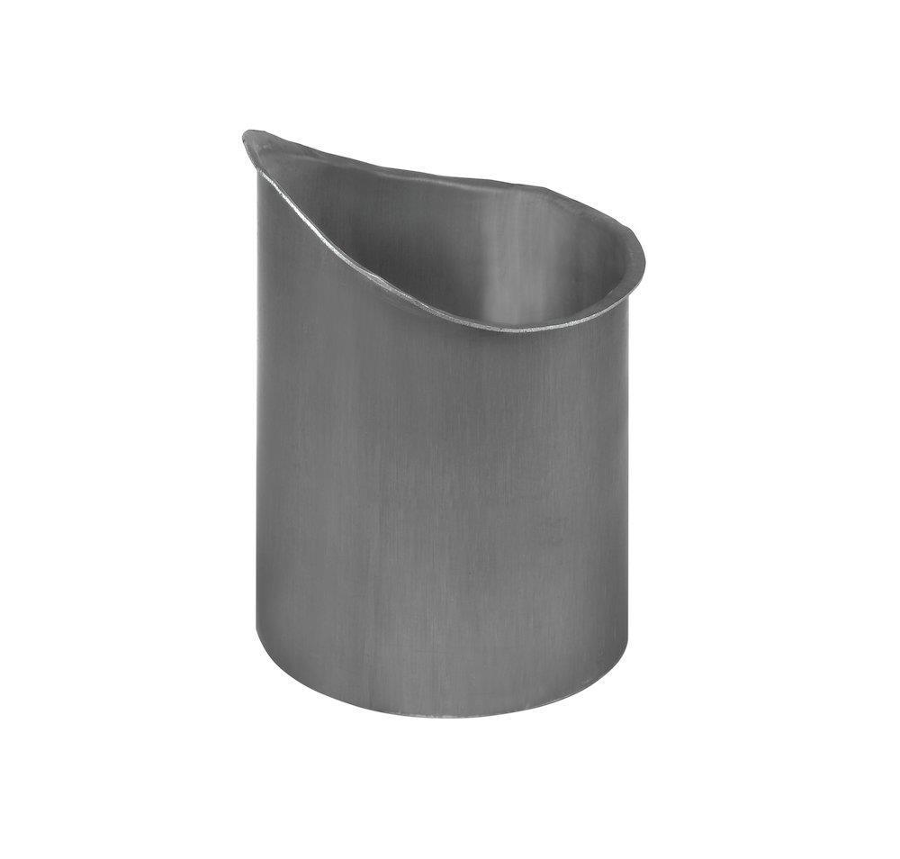 VMZINC Spout Piece 1/4 round quartz - 333mm, 12", Zinc, 76mm