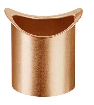 VMZINC Spout Piece copper 1/2 round - 76mm, 333mm, 12"