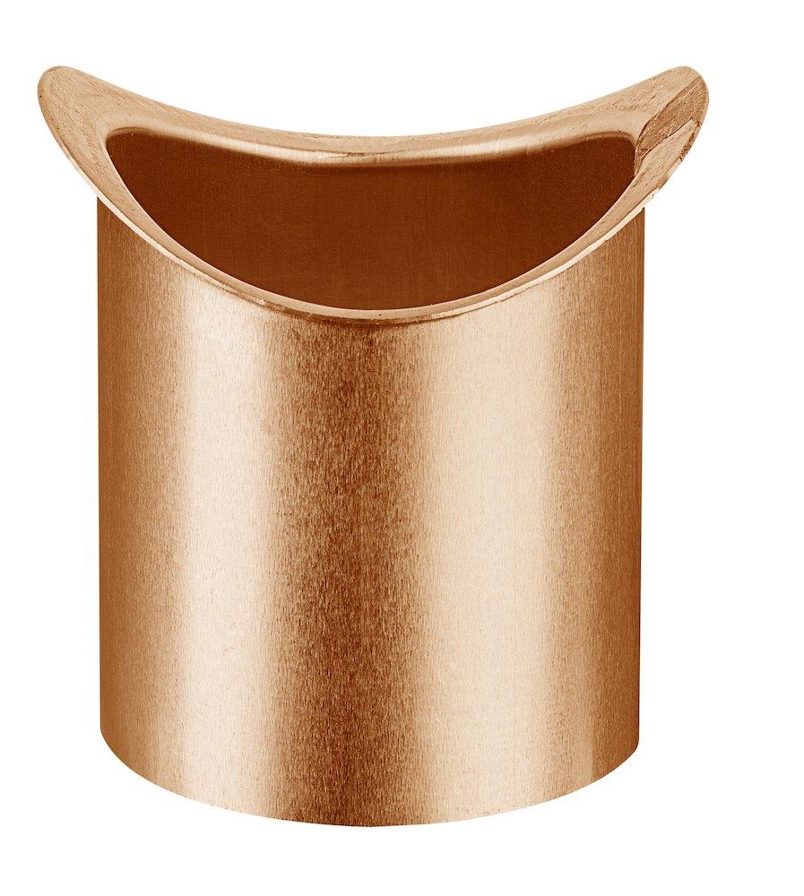VMZINC Spout Piece copper 1/2 round - 87mm, 333mm, 12"