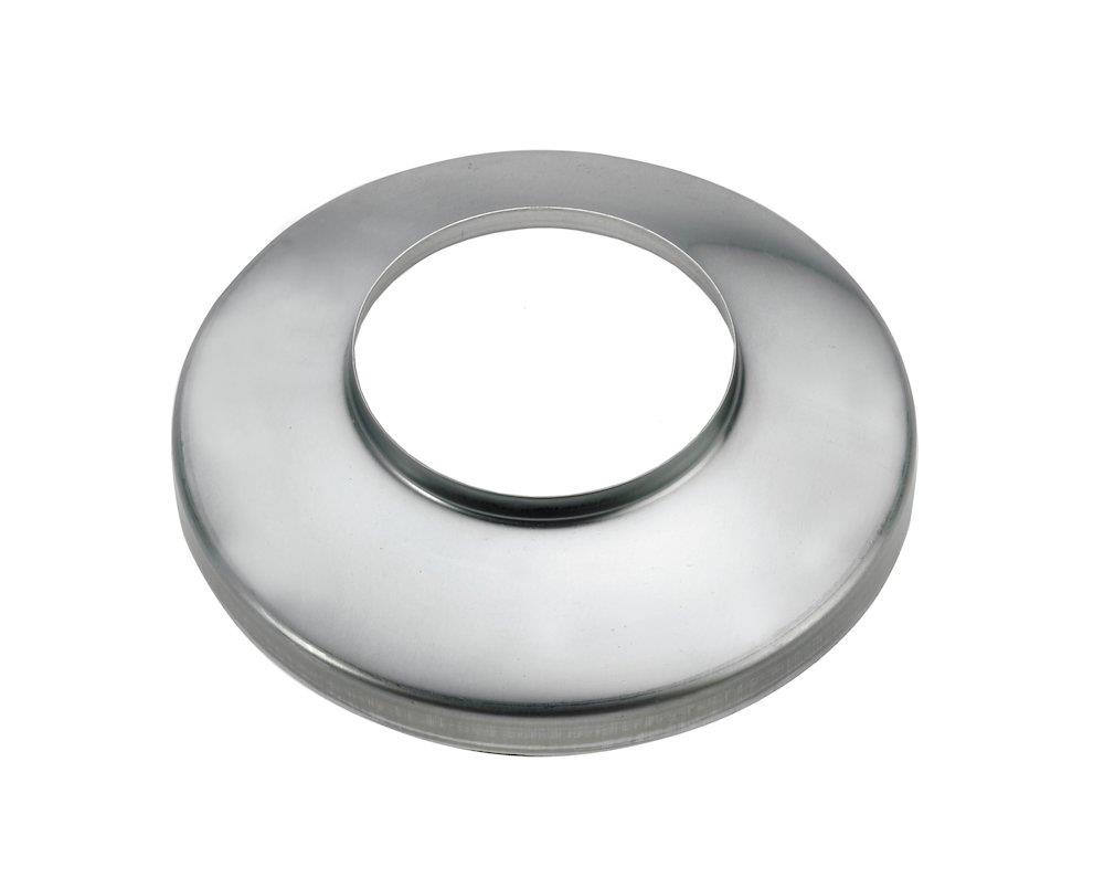 VMZINC Well Collar with hole bright - 150mm, 100mm, Zinc