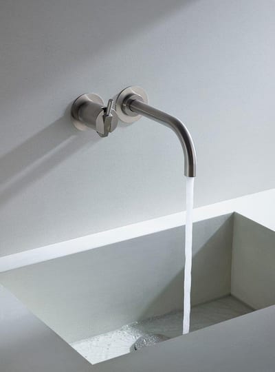Vola 111 Washbasin faucet - 1 handles, 160mm, Fast, Stainless steel