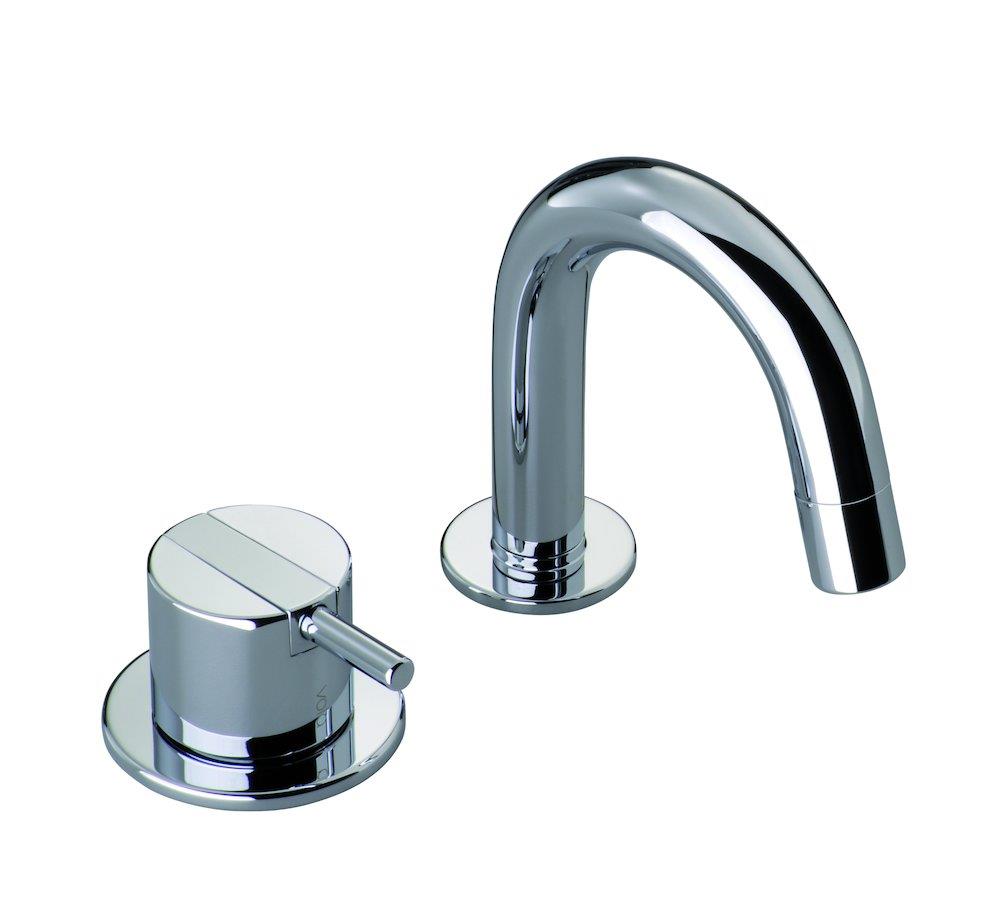 Vola 590A Kitchen faucet - 1 handles, Stainless steel, 85mm, C-spout, Without, Low, Yes