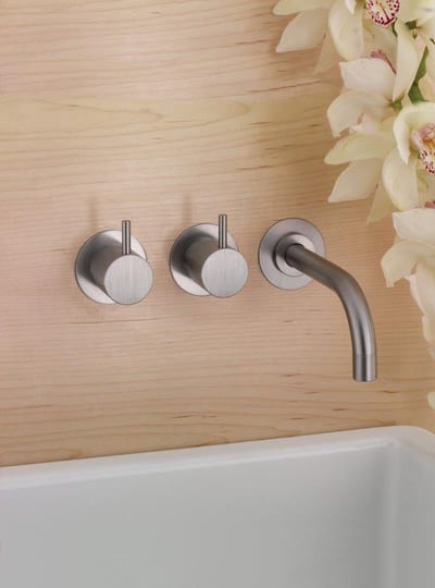 Vola 611 Washbasin faucet - 2 handles, 160mm, Fast, Chrome-plated