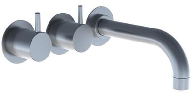Vola 611C Washbasin faucet - 2 handles, 160mm, Fast, Chrome-plated