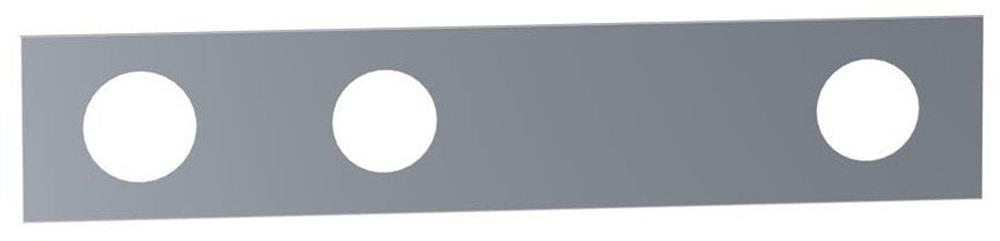 Vola Front Plate three-hole plate - 3 handles, Chrome-plated, 60X309MM