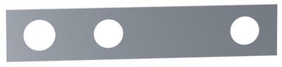 Vola Front Plate three-hole plate - 3 handles, Chrome-plated, 60X309MM
