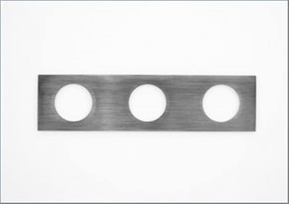 Vola Front Plate three-hole plate - 3 handles, steel, 60X153MM