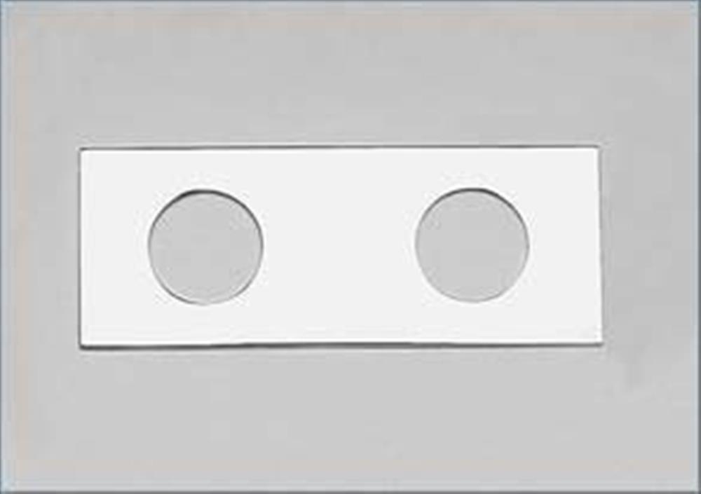 Vola Front Plate two-hole plate - 2 handles, steel, 60X153MM 10069246