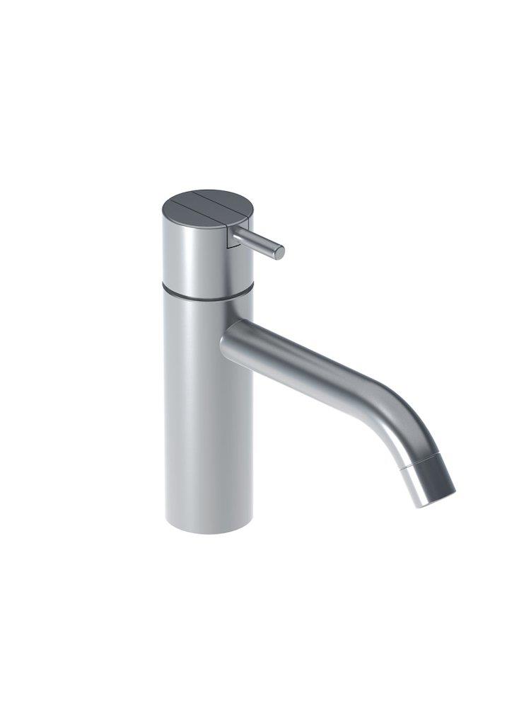 Vola HV1+30/150 Washbasin faucet - 1 handles, 150mm, Stainless steel, Low, without pop-up waste, Yes