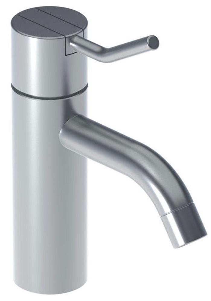 Vola HV1L+30 Washbasin faucet - 1 handles, 114mm, Chrome-plated, Polished, Low, without pop-up waste, Yes