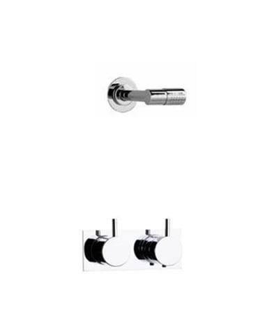 Vola Thermostatic Faucet with overhead shower - Yes, No, 2 handles, steel, 130mm 10069183