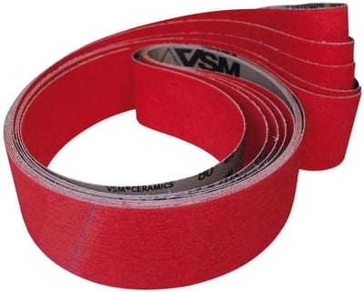 VSM XK870X Sanding Belt - 10mm, 330mm, 120, stainless steel, superalloys, non-ferrous metal, aluminium, ceramic
