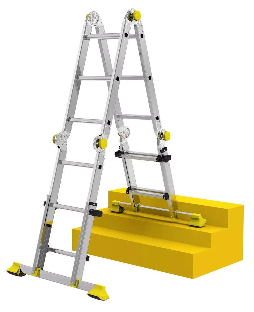 W.steps C3 Combination Ladder telescopic - 3.5M, 12PCS