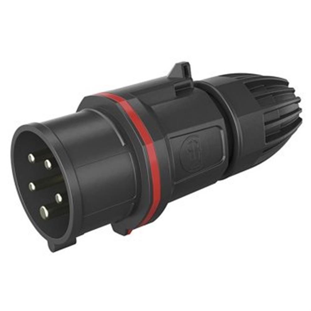 Walther NEO Classic CEE Plug - 5P, 16A, 380V, H6, red, Phase-reversing