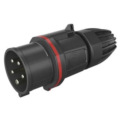 Walther NEO Classic CEE Plug - 5P, 16A, 380V, H6, red, Phase-reversing