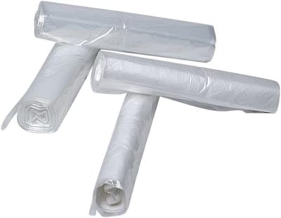 Waste Bag transparent - 850mm, 600mm, 50L, 15MY, LDPE, 40PCS