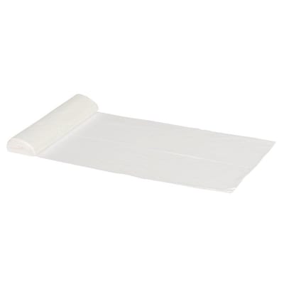 Waste Bag white - 500mm, 370mm, 15L, 7MY, HDPE, virgin, 30PCS
