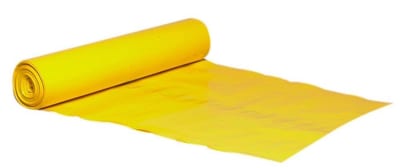 Waste Bag yellow - 1120mm, 720mm, 100L, 100MY, LDPE, 10PCS