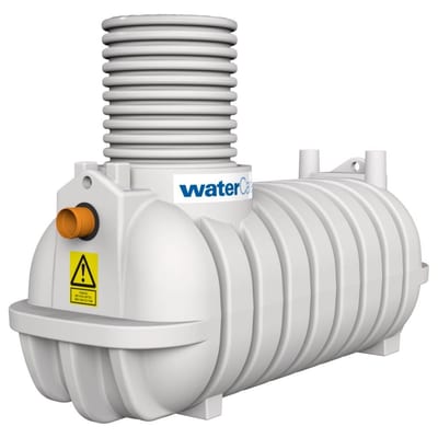WaterCare 1200L Collection Tank with 0.5 m riser - 1.2M³, PE