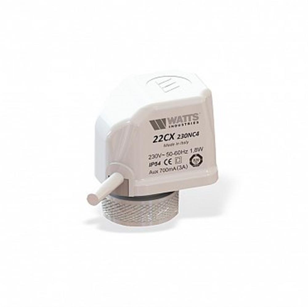 Watts 22CX Actuator normaly open - 1M, 230V AC