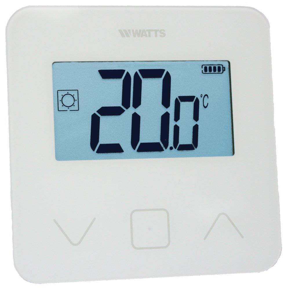 Watts Vision Room Thermostat with LCD display - 5 - 37°C, 2 x 1,5 V Alkaline AA battery